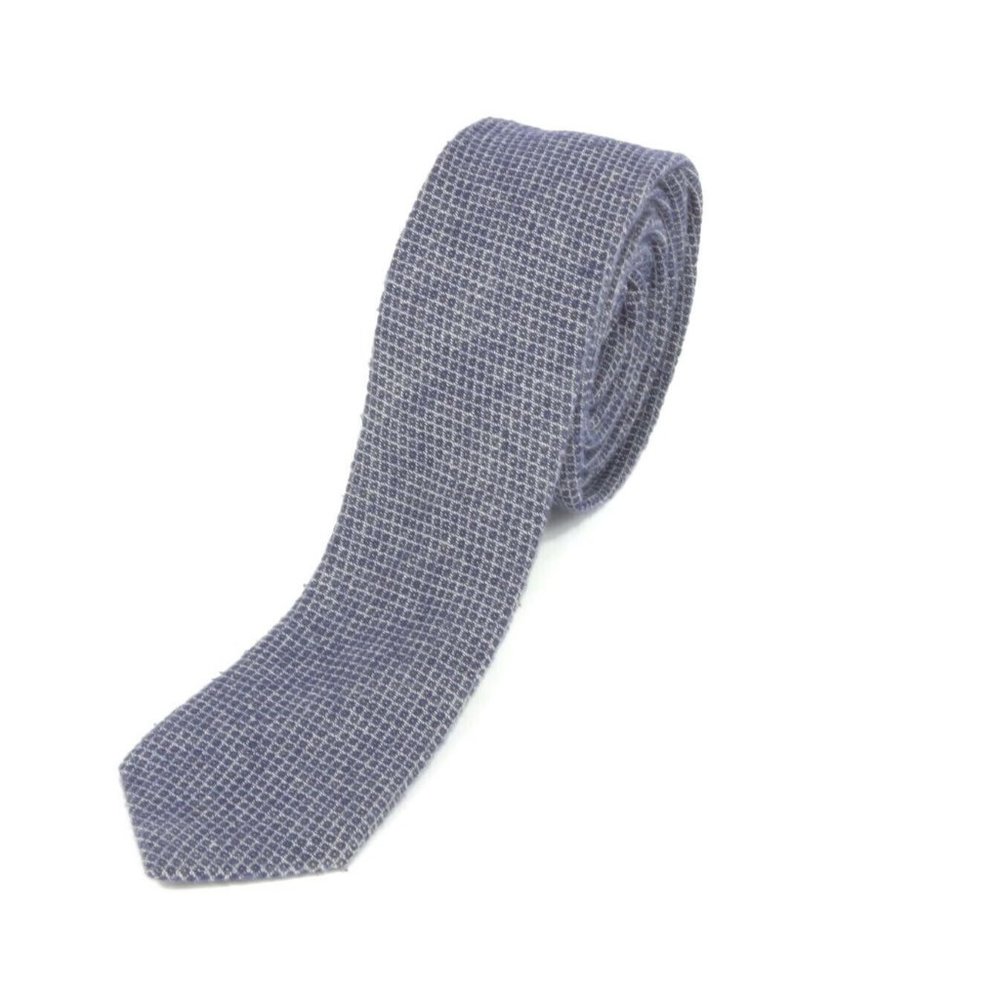 TOPMAN Extra Skinny Slate Gray Micro Box Cube Mens Designer Neck Tie by Top Man
